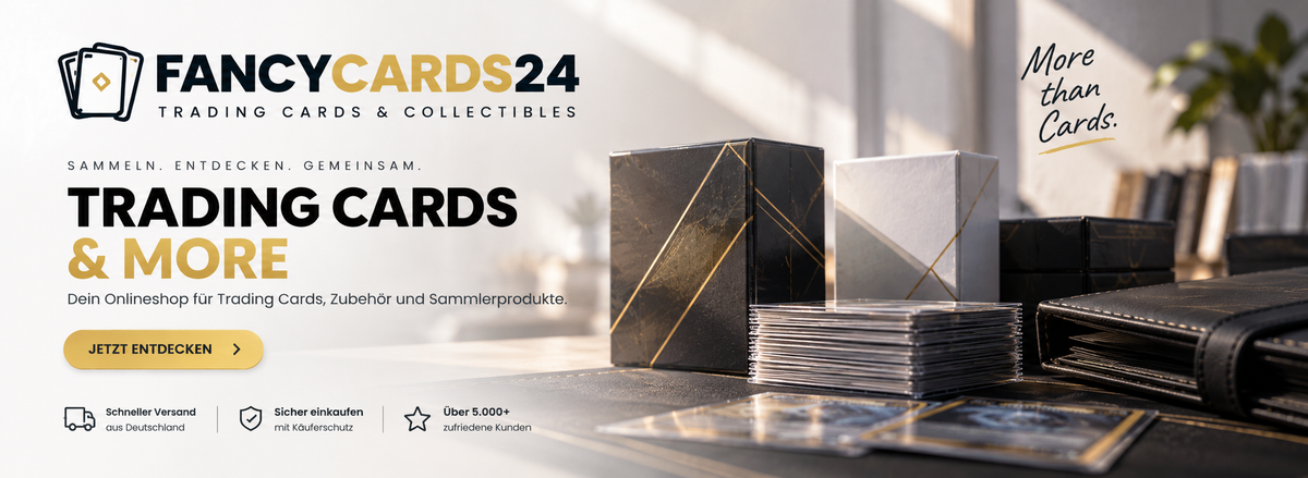 Fancycards24 – Trading Cards & More. Dein Onlineshop für Trading Cards, Zubehör und Sammlerprodukte.